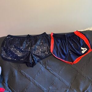 (2) EUC BUNDLE PINK VS WOMENS SHORTS SIZE LARGE